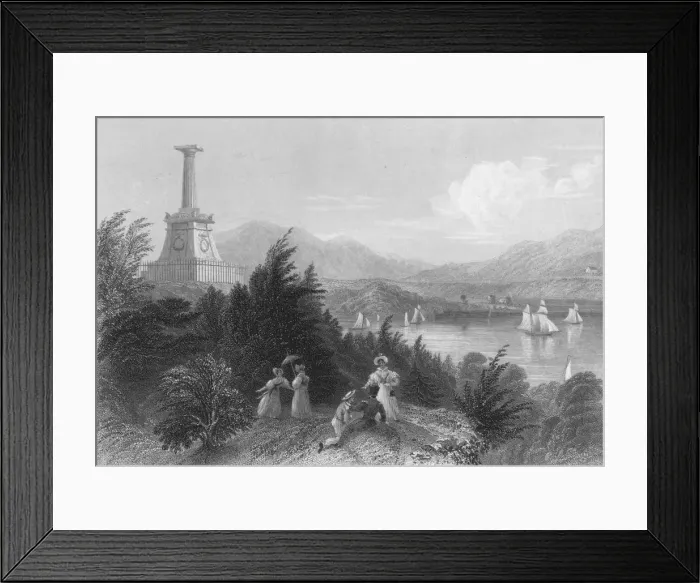 Framed Print : The Tomb of Kosciusko, 1837. Artist: R Young Framed Print : The Tomb of Kosciusko, 1837. Artist: R Young