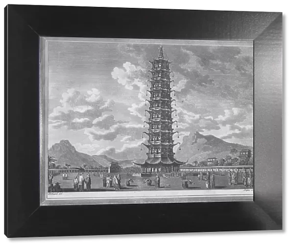 The Porcelain Pagoda, At Nankin in China, 1793. Artist: William Angus