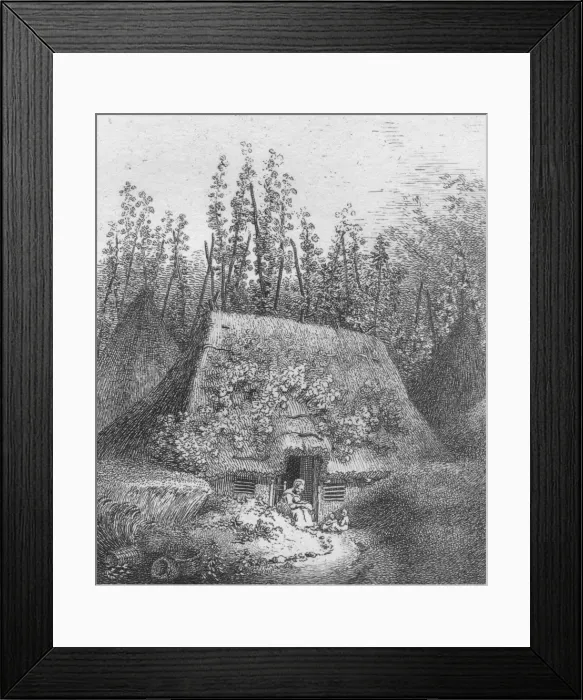 Framed Print : At Cobham, Surrey, 1797. Artist: John Thomas Smith Framed Print : At Cobham, Surrey, 1797. Artist: John Thomas Smith