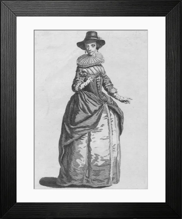 Framed Print : Habit of the Lady Mayoress of London in 1640, 1776 Framed Print : Habit of the Lady Mayoress of London in 1640, 1776