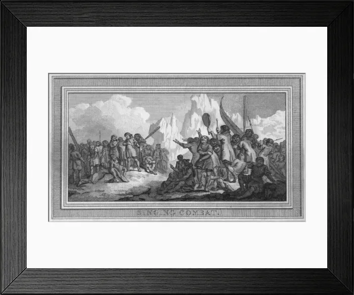 Framed Print : Singing Combat, 1787. Artist: Thornthwaite Framed Print : Singing Combat, 1787. Artist: Thornthwaite