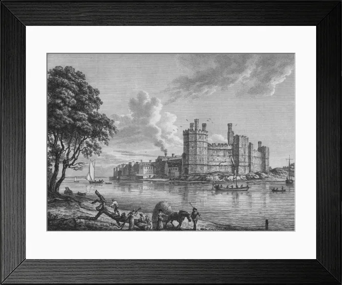Framed Print : Caernarvon Castle, 1778. Artist: William Watts Framed Print : Caernarvon Castle, 1778. Artist: William Watts