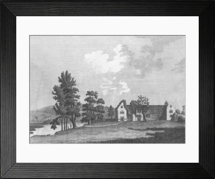 Framed Print : Medmenham Abbey near Henley on Thames, 1787. Artist: J Newton