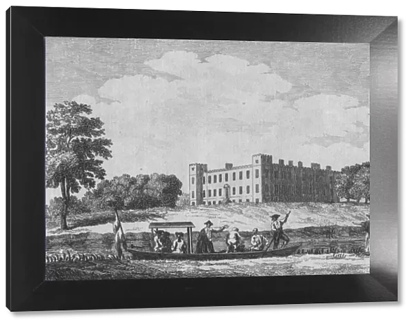 Sion House, view d from opposite Isleworth Church, c1760. Artist: Edward Rooker