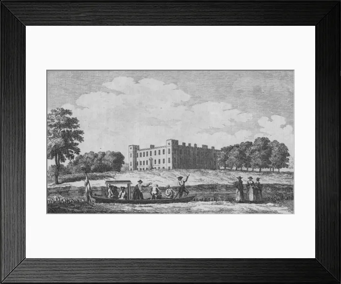 Framed Print : Sion House, view d from opposite Isleworth Church, c1760. Artist: Edward Rooker Framed Print : Sion House, view d from opposite Isleworth Church, c1760. Artist: Edward Rooker