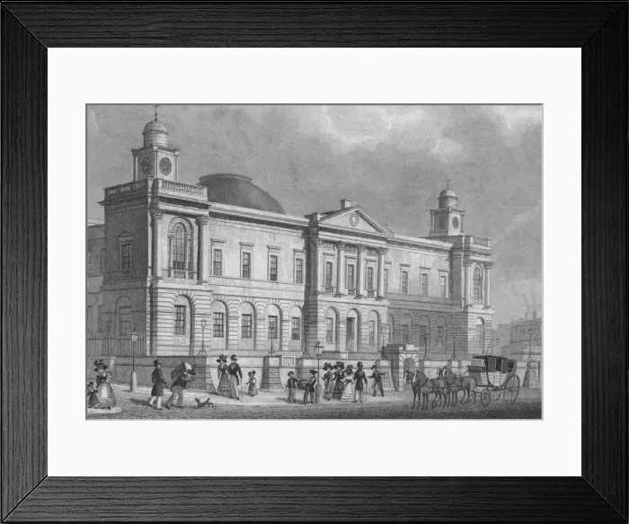 Framed Print : The Register Office, Princes Street, 1829. Artist: Alexander McClatchie Framed Print : The Register Office, Princes Street, 1829. Artist: Alexander McClatchie