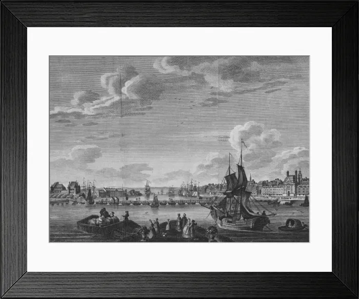 Framed Print : View of Rouen, 1782 Framed Print : View of Rouen, 1782