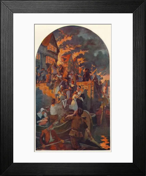 Framed Print : The Great Fire of London, 1666 (1905) Framed Print : The Great Fire of London, 1666 (1905)