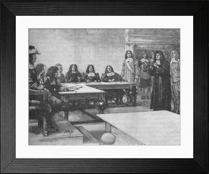Framed Print : Titus Oates before the Privy Council, 1678 (1905) Framed Print : Titus Oates before the Privy Council, 1678 (1905)