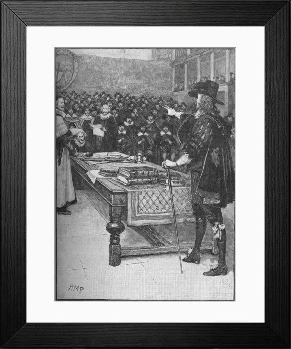 Framed Print : The trial of King Charles I, 1649 (1905) Framed Print : The trial of King Charles I, 1649 (1905)
