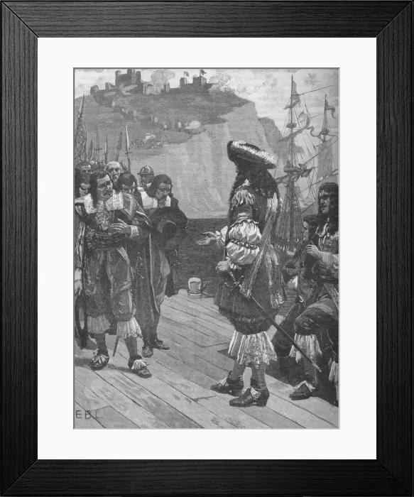 Framed Print : Landing of King Charles II at Dover, 1660 (1905) Framed Print : Landing of King Charles II at Dover, 1660 (1905)