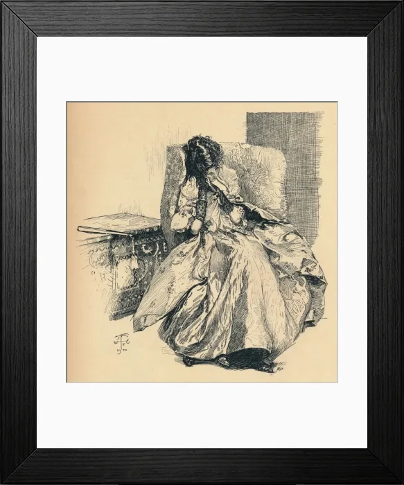 Framed Print : A Reverie, c1900. Artist: Joseph Walter West Framed Print : A Reverie, c1900. Artist: Joseph Walter West