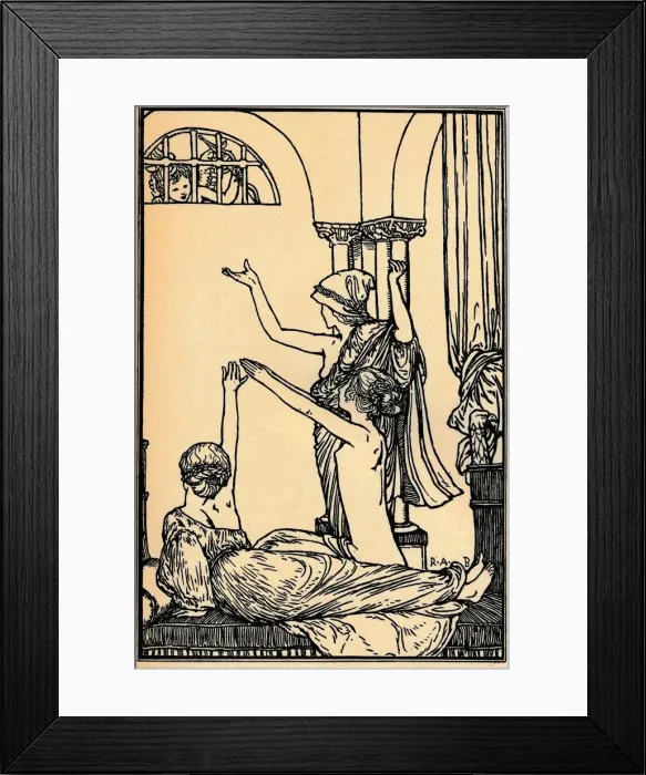 Framed Print : The Prisoners, c1900. Artist: Robert Anning Bell Framed Print : The Prisoners, c1900. Artist: Robert Anning Bell