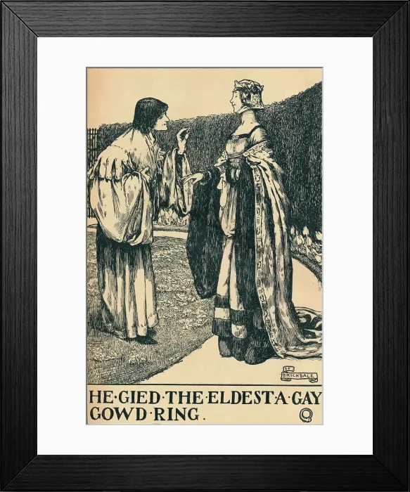 Framed Print : llustration to The Twa Sisters o Binnorie, c1900. Artist: Eleanor Fortescue-Brickdale Framed Print : llustration to The Twa Sisters o Binnorie, c1900. Artist: Eleanor Fortescue-Brickdale