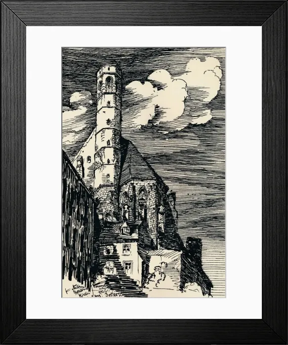 Framed Print : The Italian Marienkirche, Vienna, c1900. Artist: Arthur Beresford Pite Framed Print : The Italian Marienkirche, Vienna, c1900. Artist: Arthur Beresford Pite