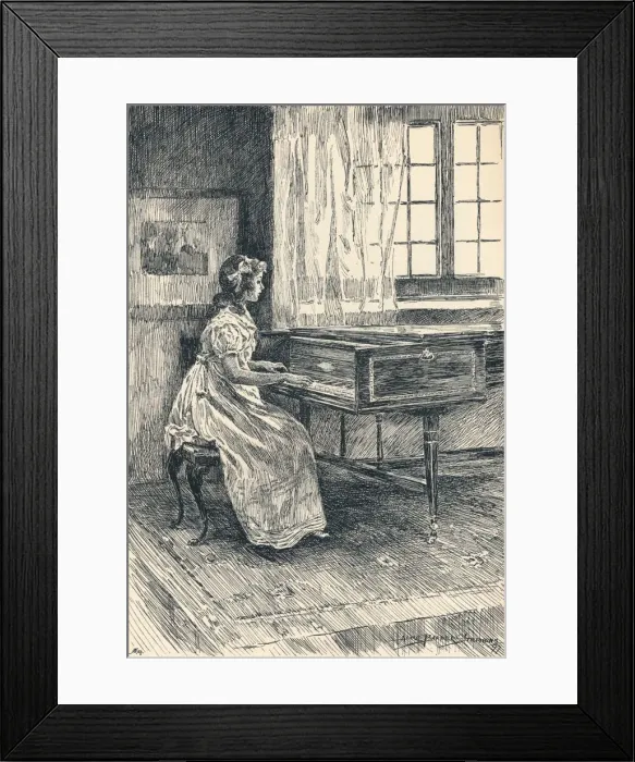 Framed Print : Illustration to John Halifax, Gentleman, c1897. Artist: Alice Barber Stephens Framed Print : Illustration to John Halifax, Gentleman, c1897. Artist: Alice Barber Stephens