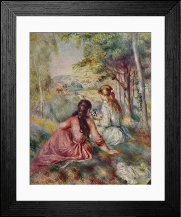 Framed Print : In the Meadow, c1888. Artist: Pierre-Auguste Renoir Framed Print : In the Meadow, c1888. Artist: Pierre-Auguste Renoir