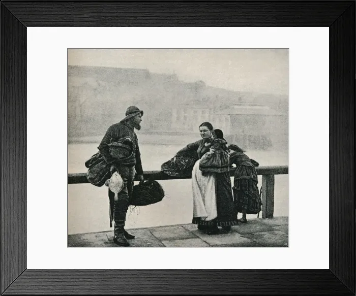 Framed Print : Fisher people, Whitby, c1890. Artist: Frank Meadow Sutcliffe Framed Print : Fisher people, Whitby, c1890. Artist: Frank Meadow Sutcliffe