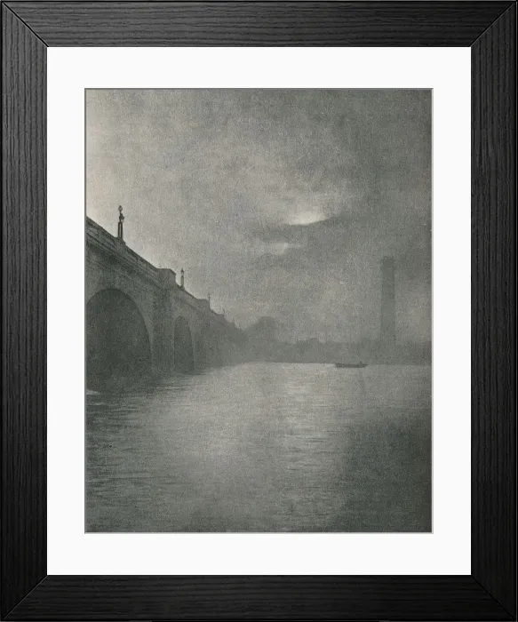 Framed Print : Waterloo Bridge, 1877. Artist: Frederick Hollyer Framed Print : Waterloo Bridge, 1877. Artist: Frederick Hollyer