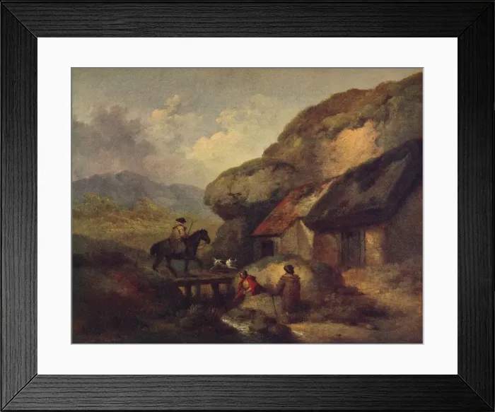 Framed Print : The Traveller, c1795. Artist: George Morland Framed Print : The Traveller, c1795. Artist: George Morland