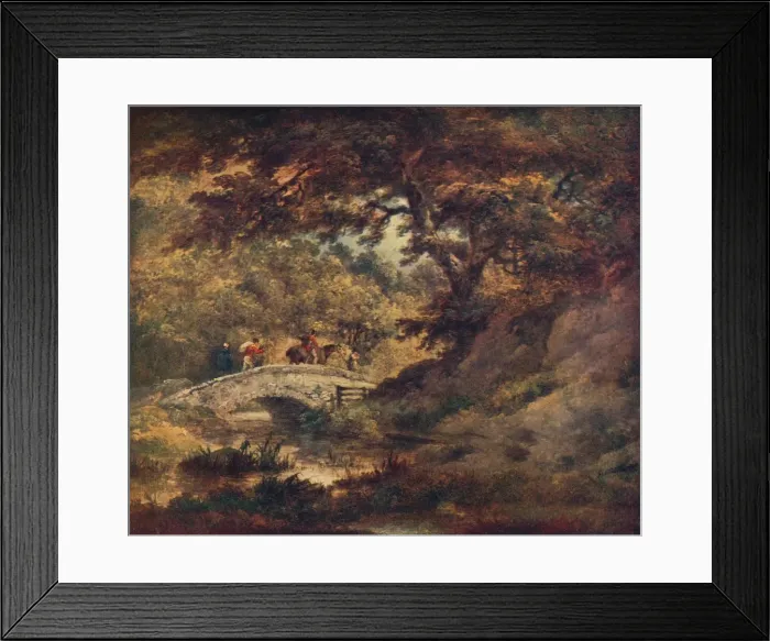 Framed Print : A Woodland Scene, c1795. Artist: George Morland Framed Print : A Woodland Scene, c1795. Artist: George Morland