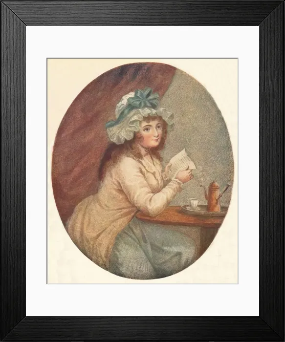 Framed Print : Morning, or Thoughts on Amusement for the Evening, c1801. Artist: William Ward Framed Print : Morning, or Thoughts on Amusement for the Evening, c1801. Artist: William Ward