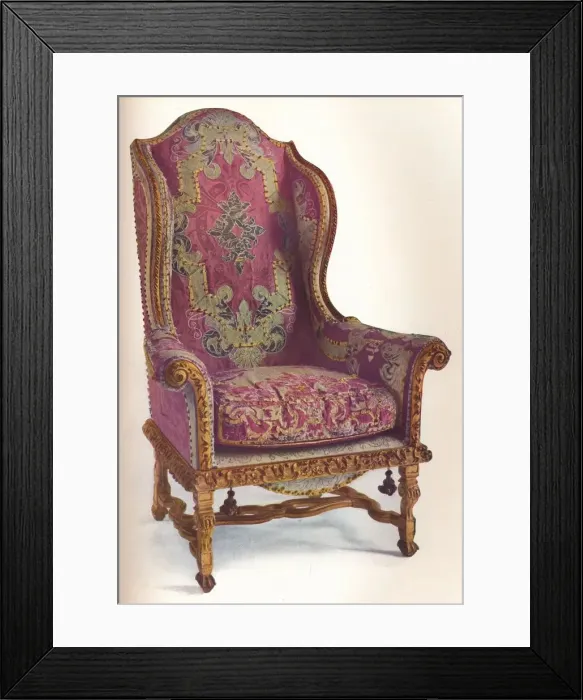 Framed Print : Upholstered Winged Arm Chair, 1939. Artists: Otto Limited, Unknown Framed Print : Upholstered Winged Arm Chair, 1939. Artists: Otto Limited, Unknown