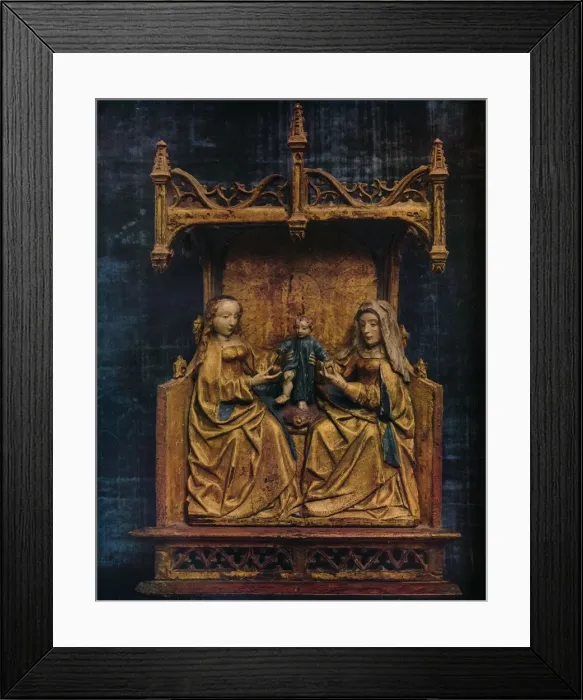 Framed Print : The Virgin and St. Anne Teaching The Infant Saviour To Walk, c1470 Framed Print : The Virgin and St. Anne Teaching The Infant Saviour To Walk, c1470