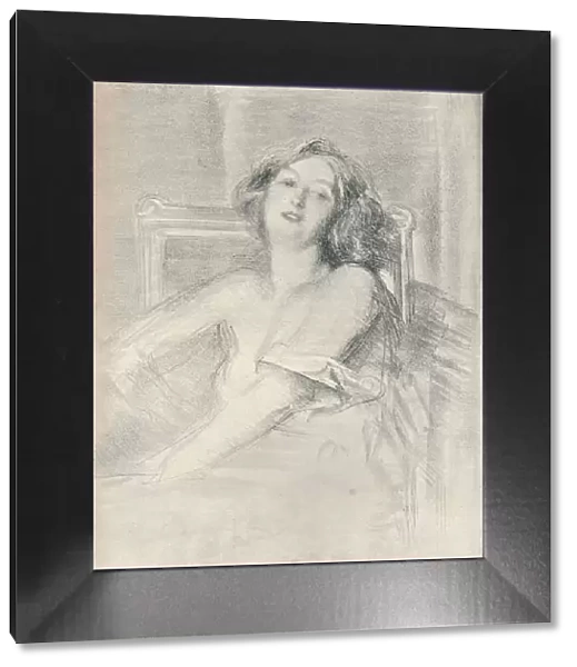 Lithograph portrait of a woman, c1905. Artist: Albert de Belleroche