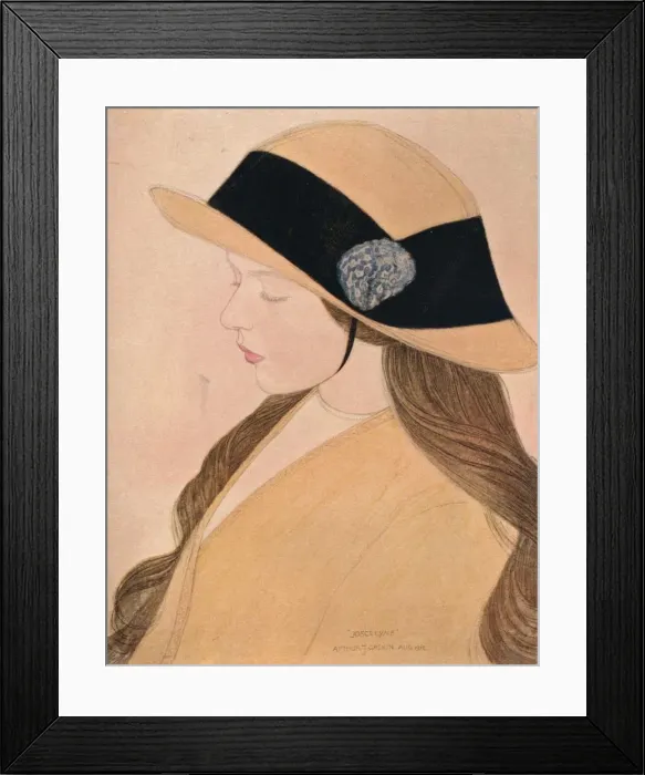 Framed Print : Joscelyne, 1912. Artist: Arthur Joseph Gaskin Framed Print : Joscelyne, 1912. Artist: Arthur Joseph Gaskin