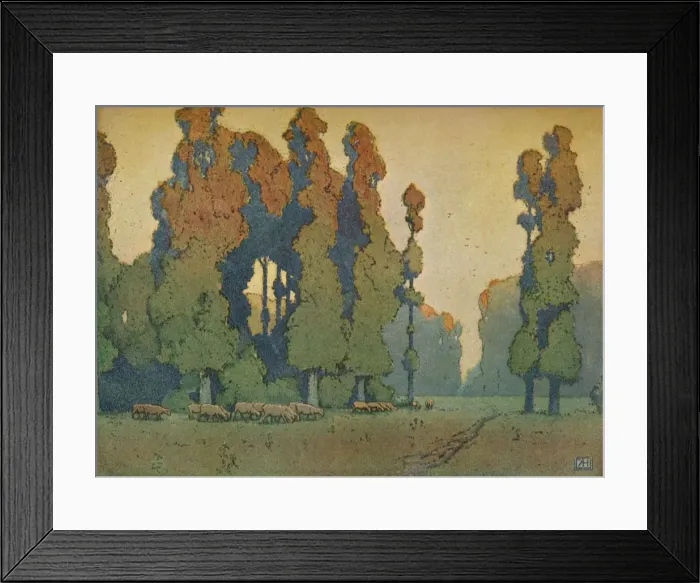 Framed Print : The Glade, c1910. Artist: Alfred Hartley Framed Print : The Glade, c1910. Artist: Alfred Hartley