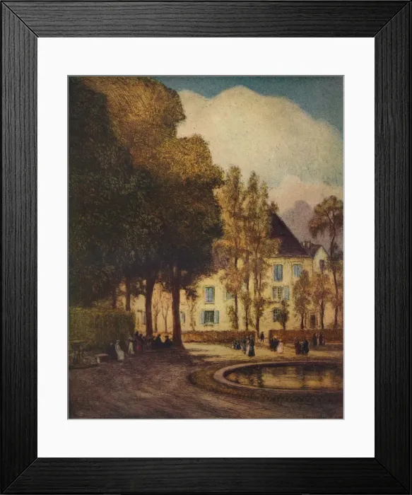 Framed Print : Bassin Du Dragon, Versaille, c1915. Artist: Vaughan Trowbridge Framed Print : Bassin Du Dragon, Versaille, c1915. Artist: Vaughan Trowbridge