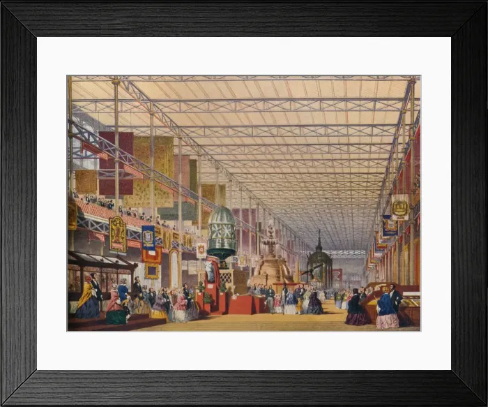Framed Print : The British Nave at the Great Exhibition of 1851, The Crystal Palace, c1854 Framed Print : The British Nave at the Great Exhibition of 1851, The Crystal Palace, c1854
