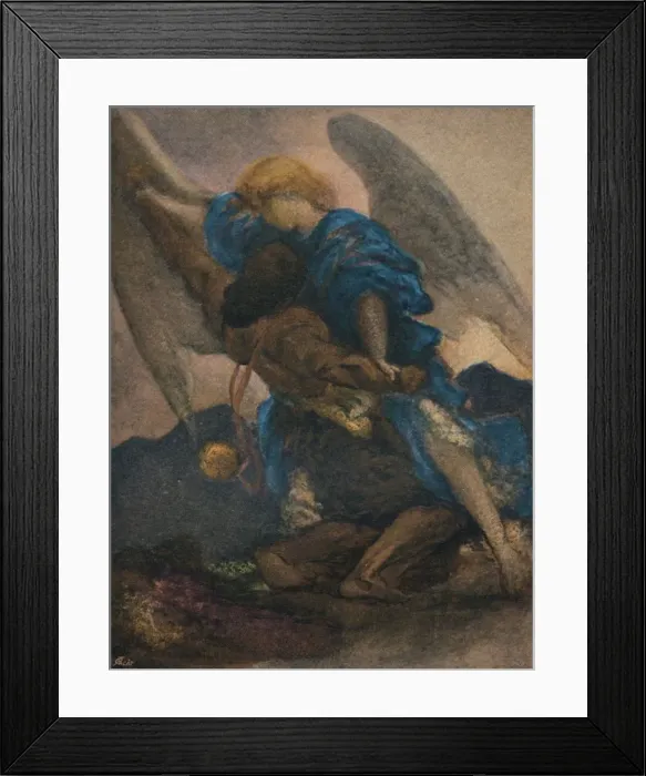Framed Print : Tobit and the Angel, c1886. Artist: Frederic Leighton Framed Print : Tobit and the Angel, c1886. Artist: Frederic Leighton