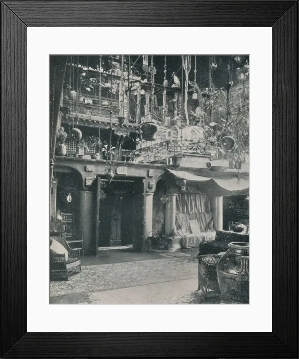Framed Print : A Corner in the studio of Mr. Louis C. Tiffany, 1897 Framed Print : A Corner in the studio of Mr. Louis C. Tiffany, 1897