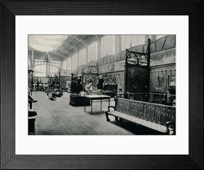 Framed Print : Salle D Ethnographie at the Brussels Exhibition, 1897 Framed Print : Salle D Ethnographie at the Brussels Exhibition, 1897