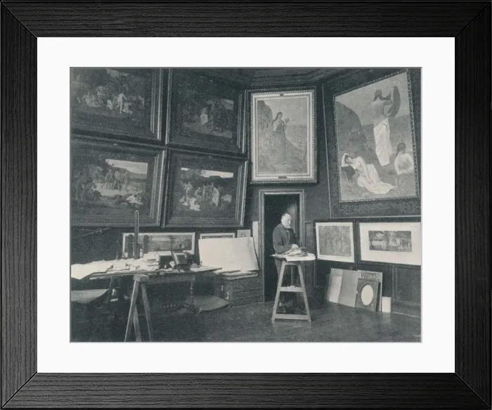 Framed Print : Puvis De Chavannes in his Studio, c1897 Framed Print : Puvis De Chavannes in his Studio, c1897