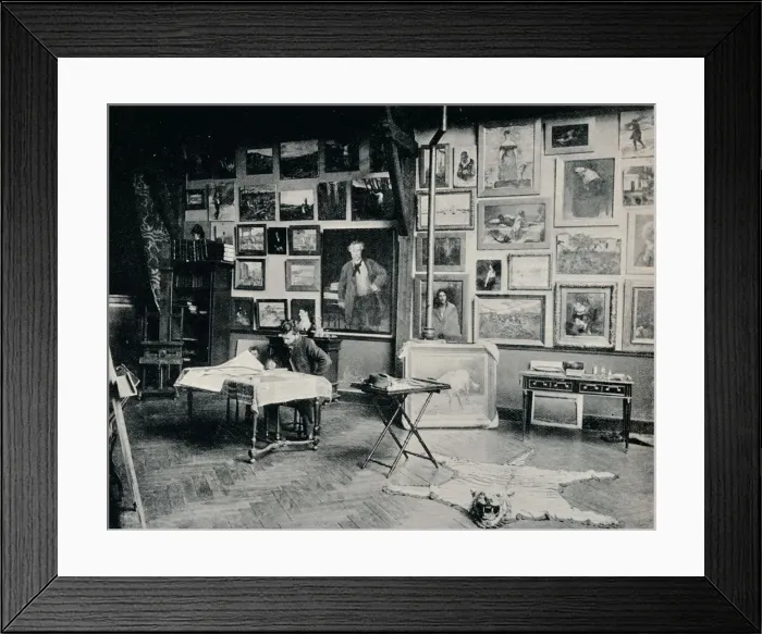 Framed Print : P. Roll in his Studio, c1897 Framed Print : P. Roll in his Studio, c1897