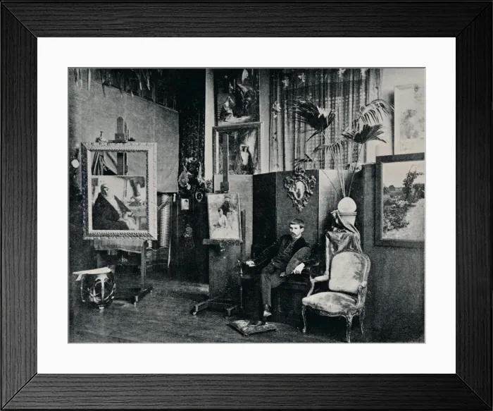 Framed Print : Dagnan in his Studio, c1897 Framed Print : Dagnan in his Studio, c1897