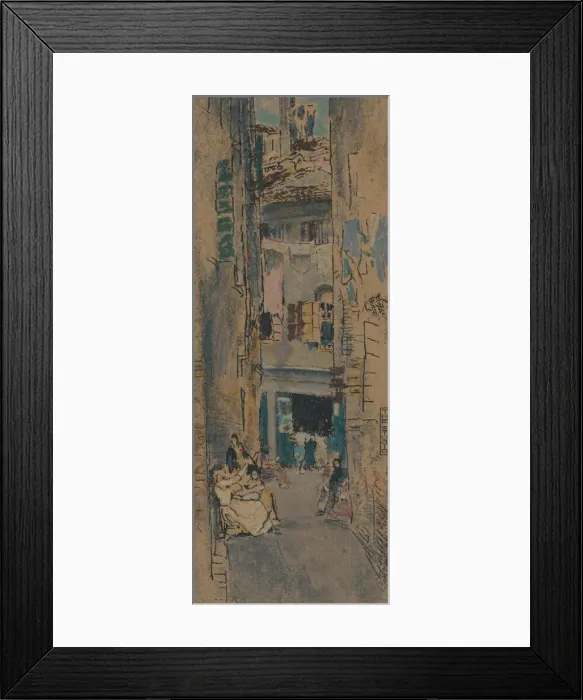 Framed Print : Bead Stringers, Venice, c1904. Artist: Thomas Robert Way Framed Print : Bead Stringers, Venice, c1904. Artist: Thomas Robert Way