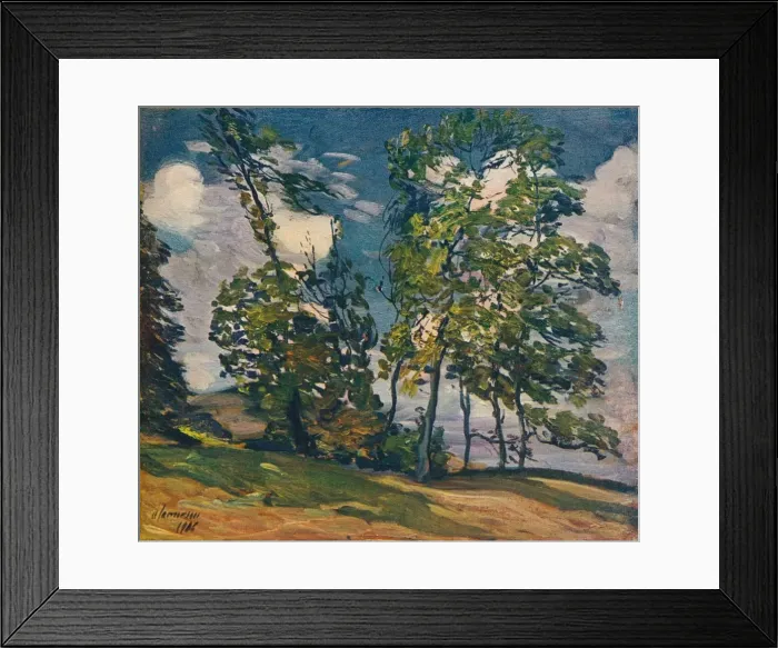 Framed Print : A Windy Day, c1906. Artist: Alexander Jamieson Framed Print : A Windy Day, c1906. Artist: Alexander Jamieson