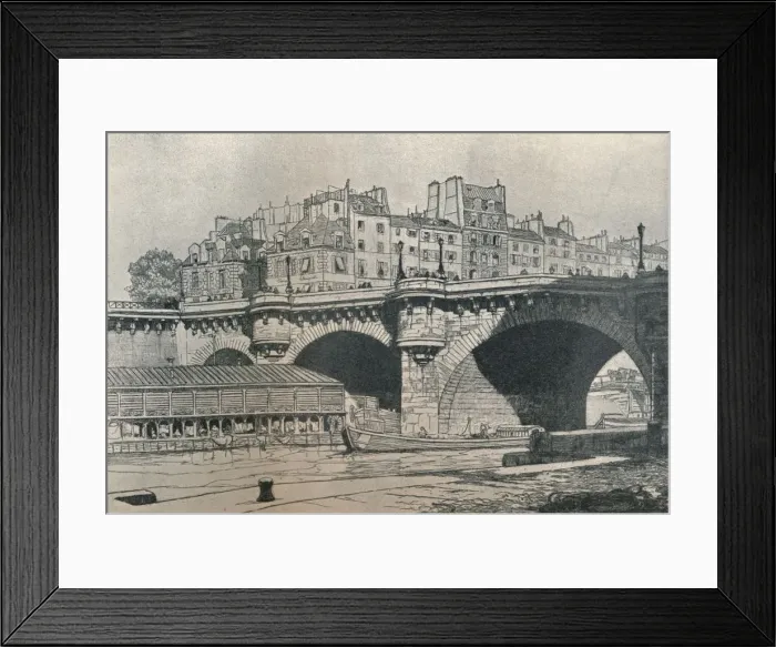 Framed Print : Pont Neuf, Paris, c1911 Framed Print : Pont Neuf, Paris, c1911