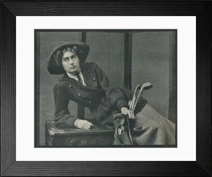 Framed Print : Black Cap, c1910 Framed Print : Black Cap, c1910