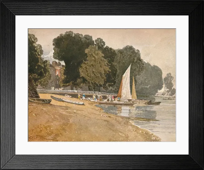 Framed Print : Twickenham, c1808. Artist: John Sell Cotman Framed Print : Twickenham, c1808. Artist: John Sell Cotman