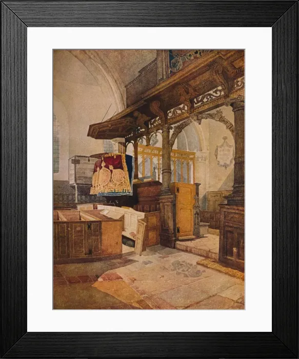 Framed Print : Trentham Church, c1810. Artist: John Sell Cotman Framed Print : Trentham Church, c1810. Artist: John Sell Cotman