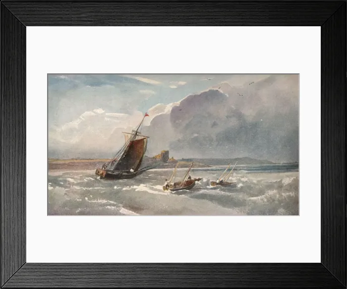 Framed Print : Nearing The Harbour, c1820. Artist: Peter de Wint
