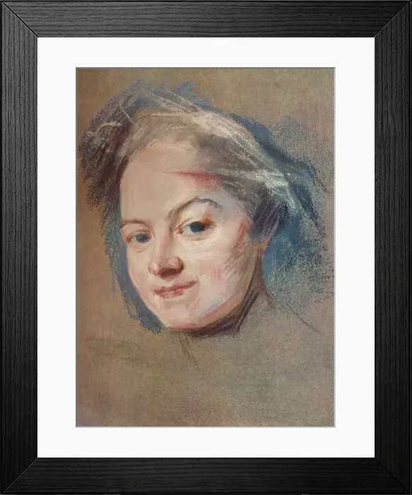Framed Print : Madame Favart, c1745. Artist: Maurice-Quentin de La Tour Framed Print : Madame Favart, c1745. Artist: Maurice-Quentin de La Tour