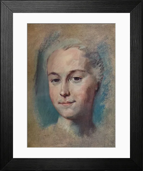Framed Print : La Camargo, c1743. Artist: Maurice-Quentin de La Tour Framed Print : La Camargo, c1743. Artist: Maurice-Quentin de La Tour