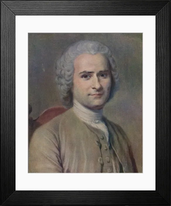 Framed Print : Jean Jacques Rousseau, 1753. Artist: Maurice-Quentin de La Tour Framed Print : Jean Jacques Rousseau, 1753. Artist: Maurice-Quentin de La Tour