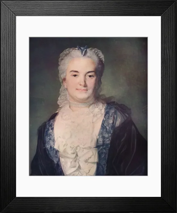 Framed Print : Madame Chevotet, 1751. Artist: Jean-Baptiste Perronneau Framed Print : Madame Chevotet, 1751. Artist: Jean-Baptiste Perronneau